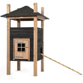 Konijnenhok Teun Voldux - houten Konijnenhok die lang mee gaat voor buiten - Hout in Stijl